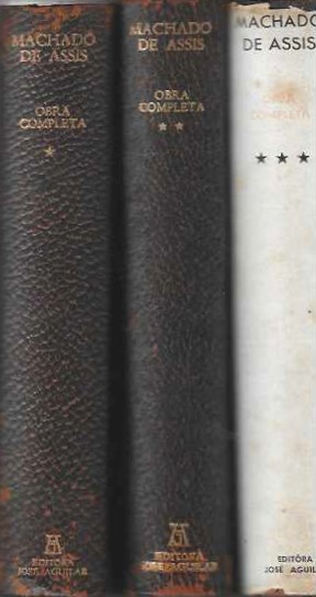 Machado de Assis obra completa  3 volumes de Machado de Assis pela José Aguilar (1959)

