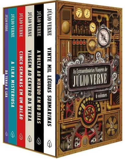 Box As Extraordinárias Viagens De Júlio Verne 6 Volumes de Júlio Verne pela Principis (2020)
