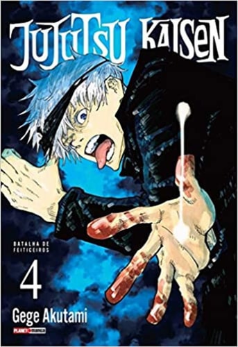 Livro Mangá Jujutsu Kaisen Batalha De Feiticeiros Volume 4 de Gege Akutami, traduzido Lídia Ivasa pela Panini Comics Planet Manga (2021)
