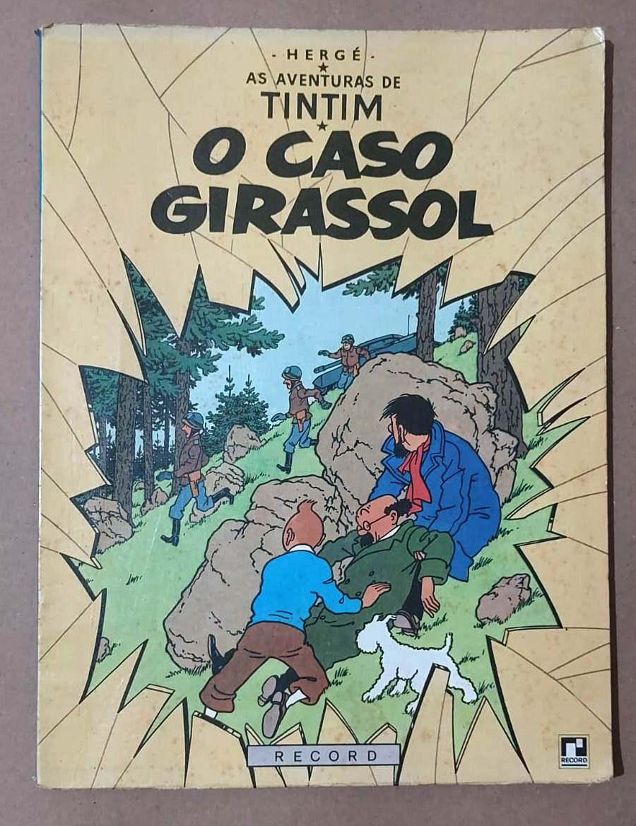 O Caso Girassol (As Avenutras de Tintim) de Hergé pela Record (1970)
