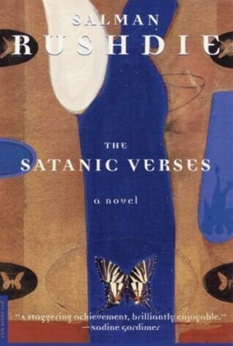Livro The Satanic Verses A Novel de Salman Rushdie pela Picador (1988)
