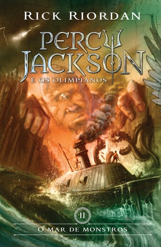 Livro O Mar de Monstros Volume 2 Série Percy Jackson e os Olimpianos de Rick Riordan, traduzido por Ricardo Gouveia pela Intrínseca (2014)
