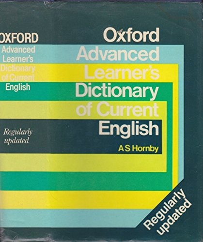 Livro Oxford Advanced Learner's Dictionary Of Current English de A.s. Hornby pela Oxford University Press (1974)
