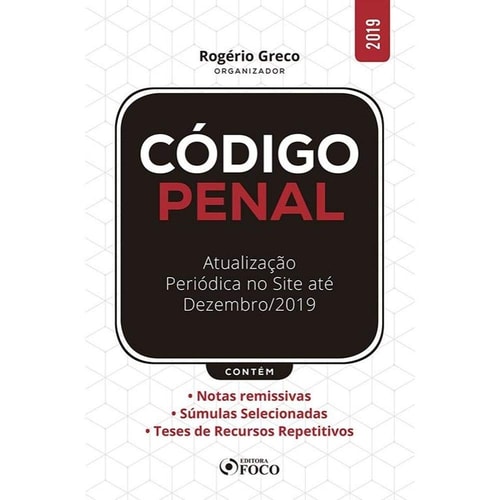 Código Penal de Various pela Editora Foco (2019)
